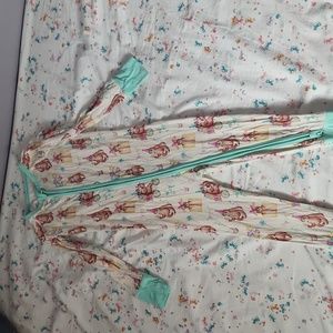 The Sleepy Sloth 3t Zip-up bamboo footie pajama